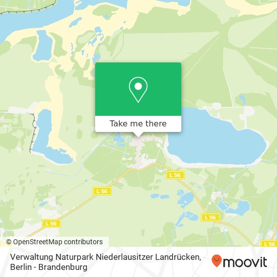 Verwaltung Naturpark Niederlausitzer Landrücken map