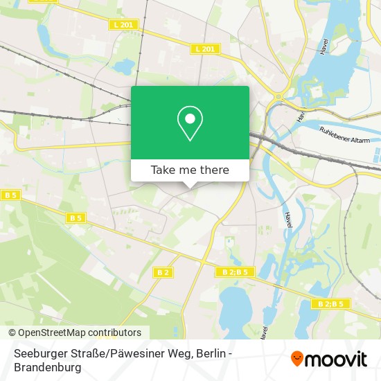 Seeburger Straße/Päwesiner Weg map