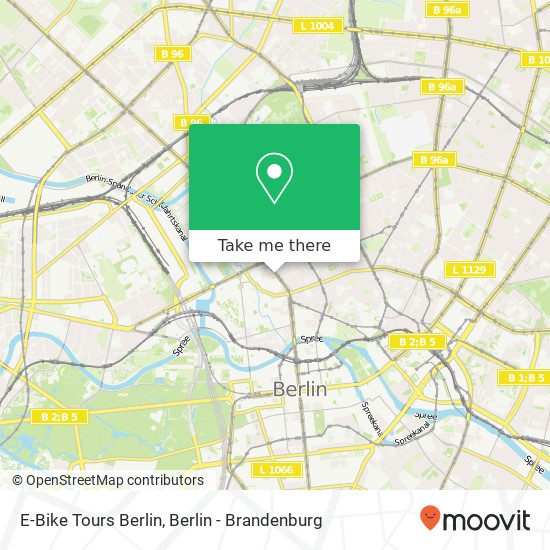 Карта E-Bike Tours Berlin