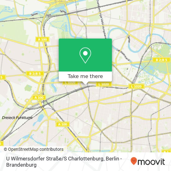 Карта U Wilmersdorfer Straße / S Charlottenburg