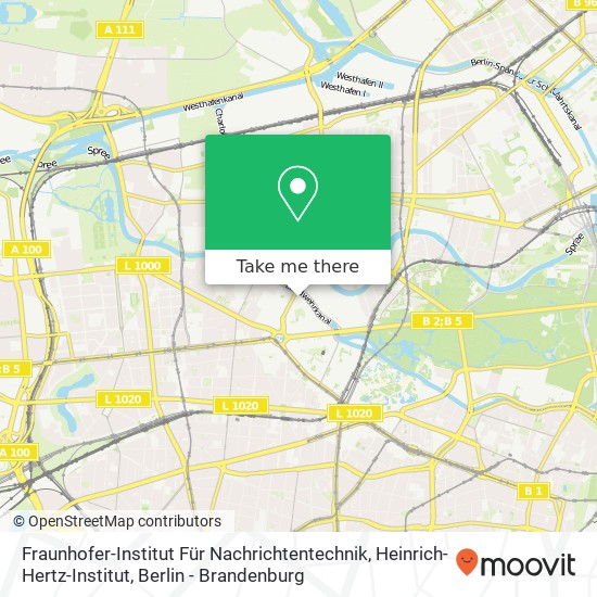 Fraunhofer-Institut Für Nachrichtentechnik, Heinrich-Hertz-Institut map