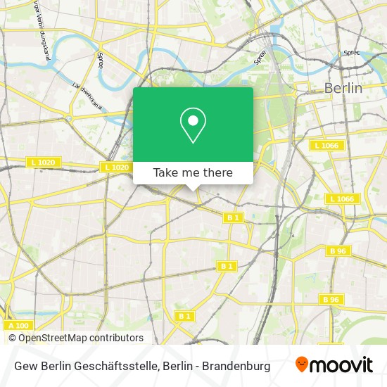 Gew Berlin Geschäftsstelle map