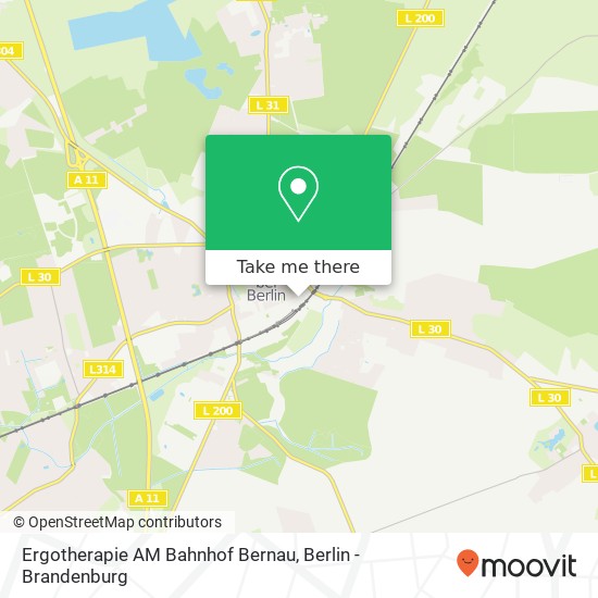 Карта Ergotherapie AM Bahnhof Bernau