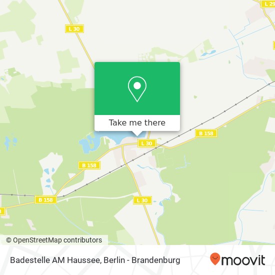Badestelle AM Haussee map
