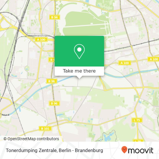 Tonerdumping Zentrale map