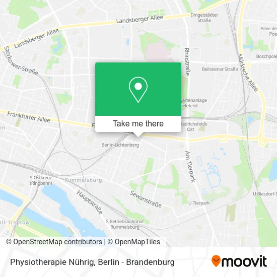Карта Physiotherapie Nührig