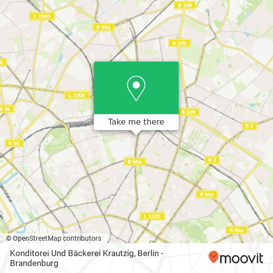Карта Konditorei Und Bäckerei Krautzig