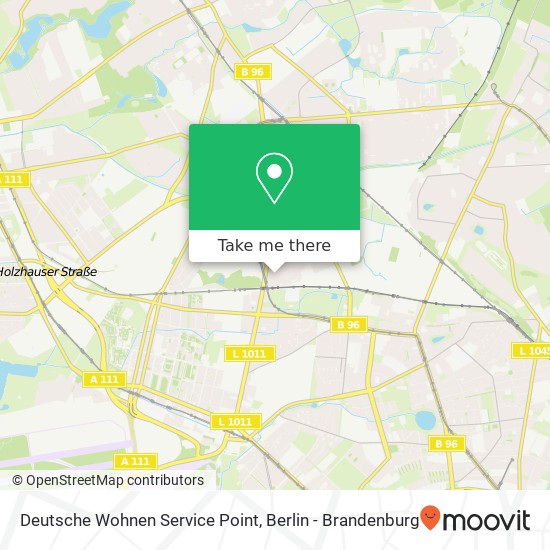 Deutsche Wohnen Service Point map