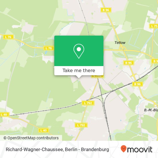 Richard-Wagner-Chaussee map