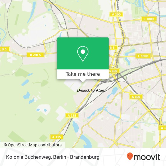 Kolonie Buchenweg map