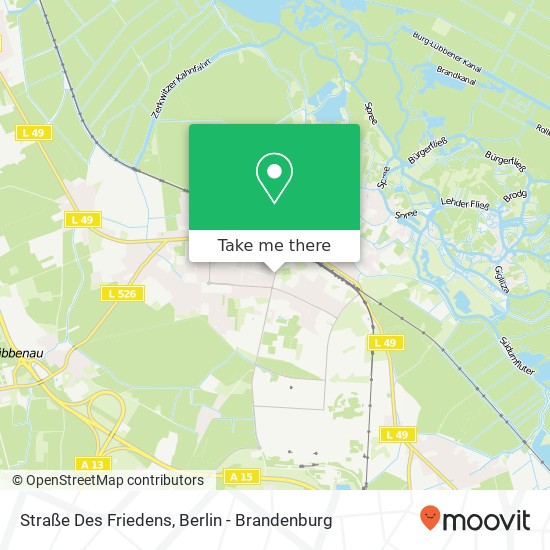 Straße Des Friedens map