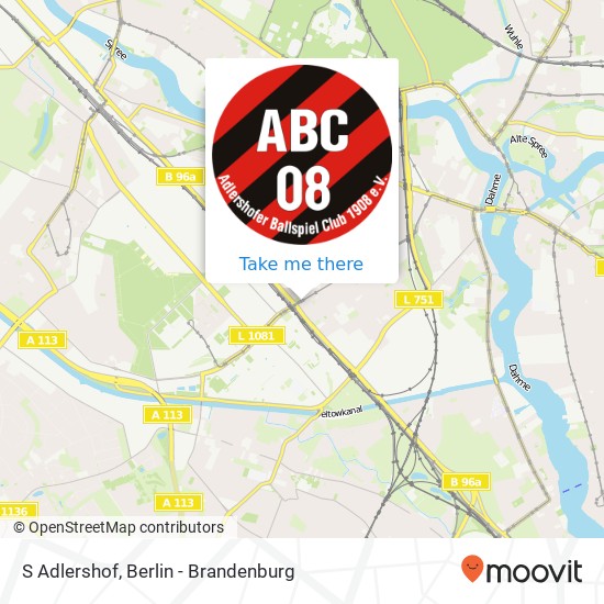 S Adlershof map