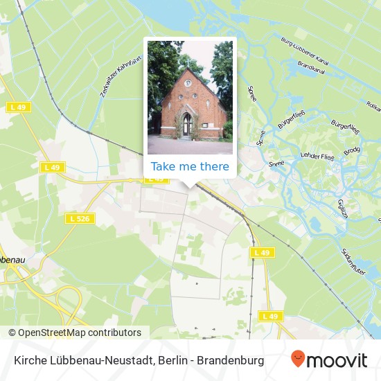 Kirche Lübbenau-Neustadt map