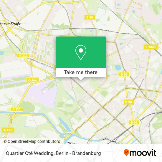 Quartier Cté Wedding map