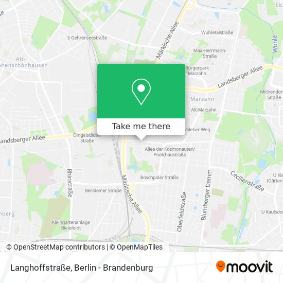 Langhoffstraße map