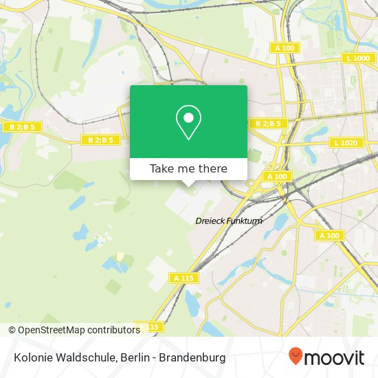 Карта Kolonie Waldschule