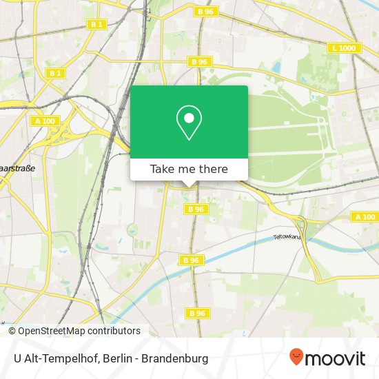 U Alt-Tempelhof map
