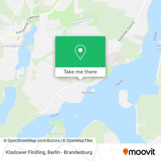 Карта Kladower Findling