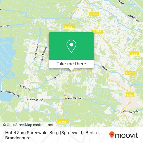 Карта Hotel Zum Spreewald, Burg