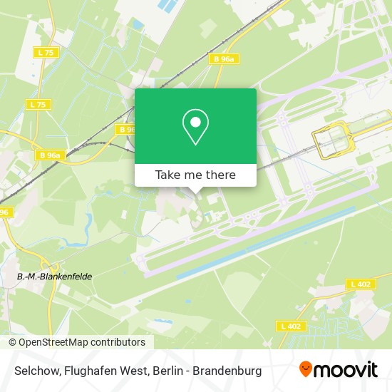 Selchow, Flughafen West map