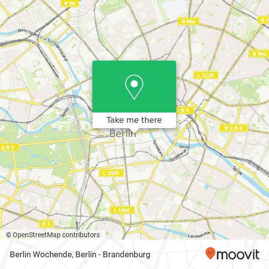Berlin Wochende map