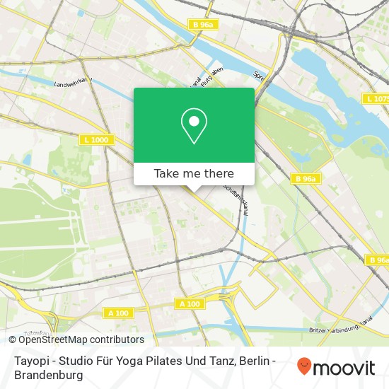 Карта Tayopi - Studio Für Yoga Pilates Und Tanz