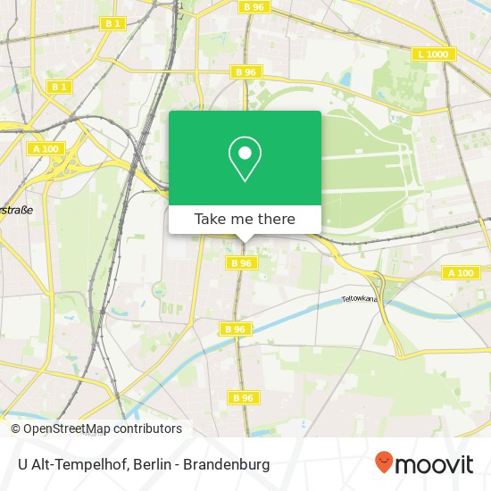 U Alt-Tempelhof map
