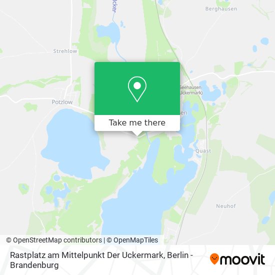 Rastplatz am Mittelpunkt Der Uckermark map