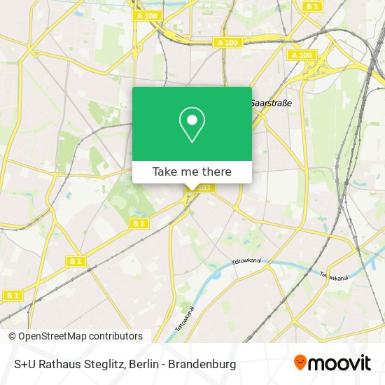 S+U Rathaus Steglitz map