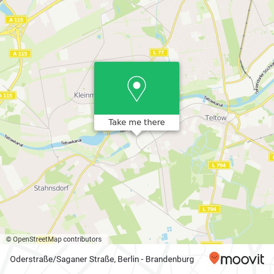 Oderstraße/Saganer Straße map