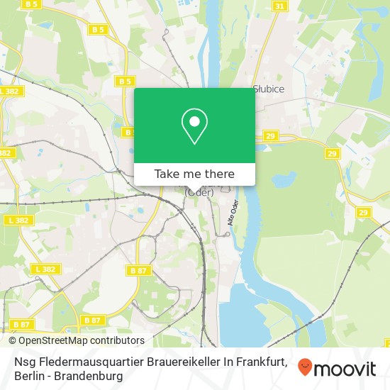 Nsg Fledermausquartier Brauereikeller In Frankfurt map