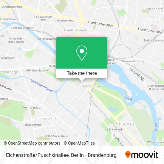 Карта Eichenstraße/Puschkinallee