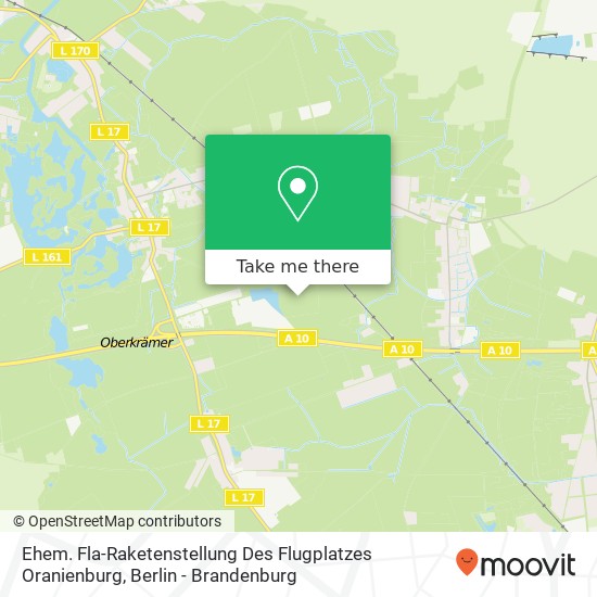 Карта Ehem. Fla-Raketenstellung Des Flugplatzes Oranienburg