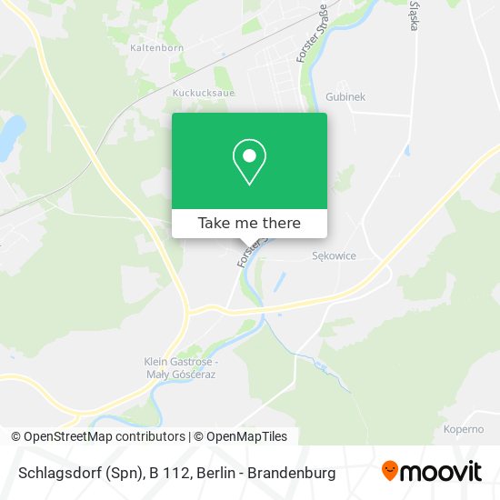 Schlagsdorf (Spn), B 112 map
