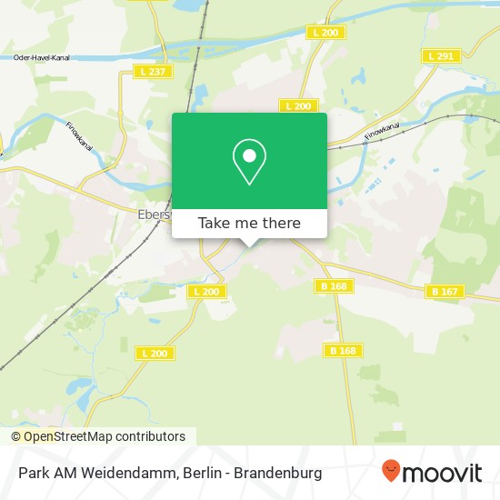 Park AM Weidendamm map