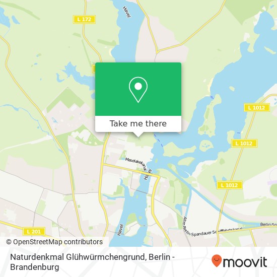 Карта Naturdenkmal Glühwürmchengrund