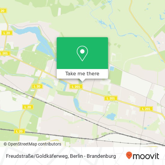 Freudstraße/Goldkäferweg map