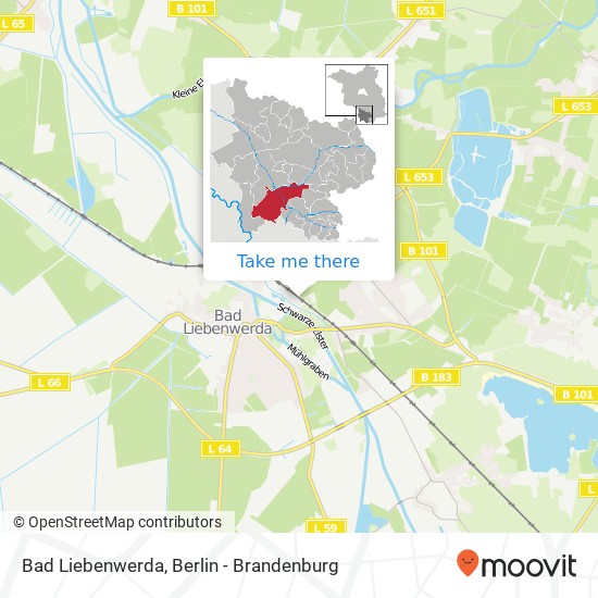 Bad Liebenwerda map