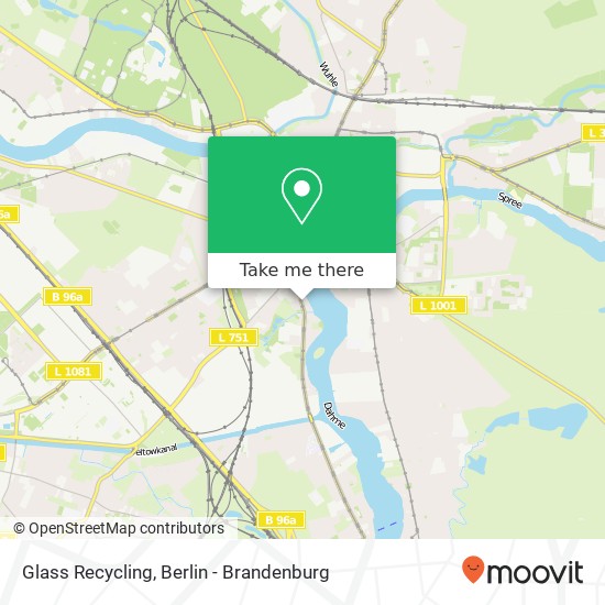 Glass Recycling map