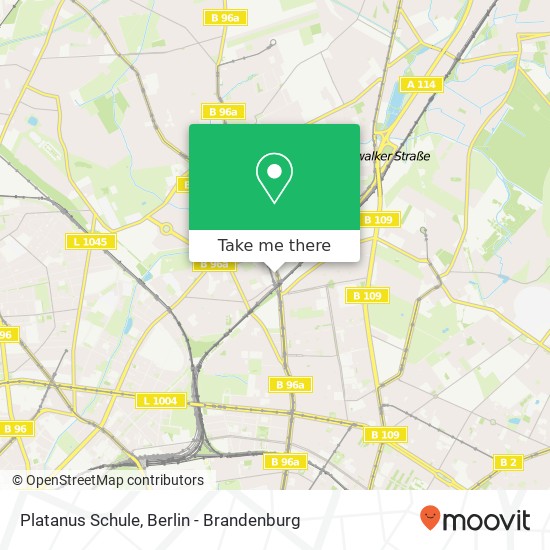 Platanus Schule map