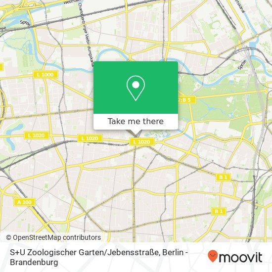 S+U Zoologischer Garten / Jebensstraße map