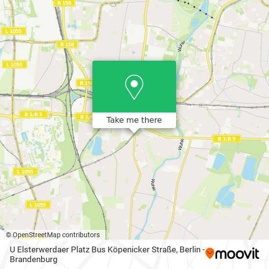 Карта U Elsterwerdaer Platz Bus Köpenicker Straße