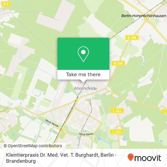 Kleintierpraxis Dr. Med. Vet. T. Burghardt map