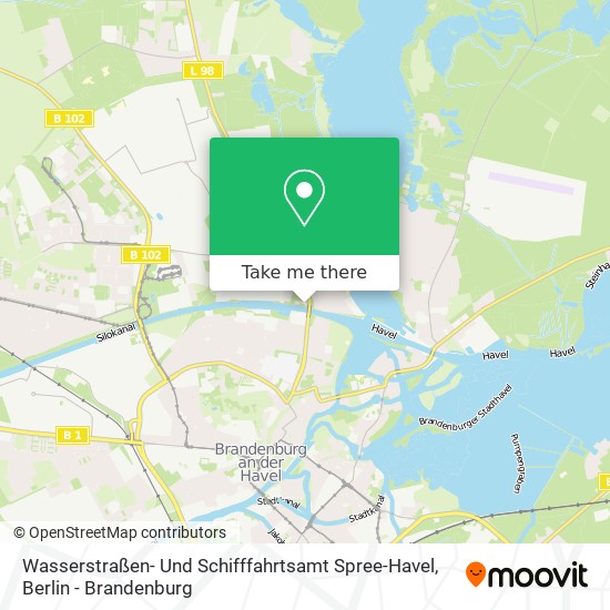 Карта Wasserstraßen- Und Schifffahrtsamt Spree-Havel