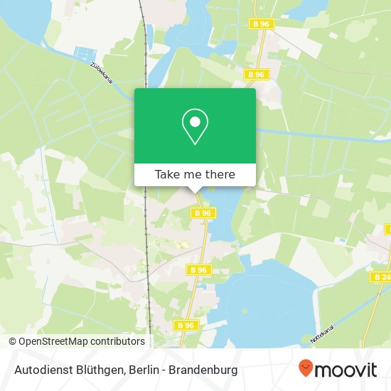 Autodienst Blüthgen map