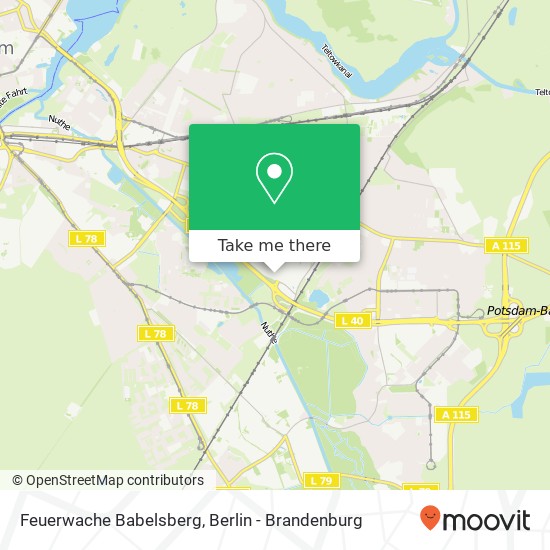 Feuerwache Babelsberg map