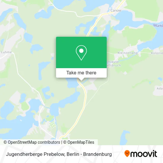 Карта Jugendherberge Prebelow