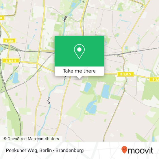 Penkuner Weg map