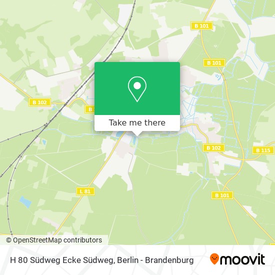 H 80 Südweg Ecke Südweg map