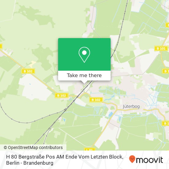 H 80 Bergstraße Pos AM Ende Vom Letzten Block map